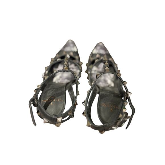 Valentino Undercover Rose Black Rockstud Pump | Size EU 36 US6, Like New - Picture 6 of 12